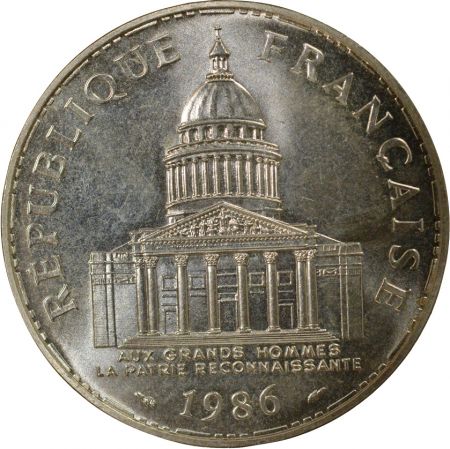 100 Francs Argent, Panthéon  - 1986 Pessac