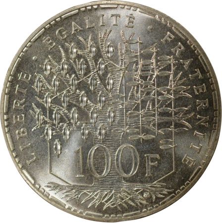 100 Francs Argent, Panthéon  - 1986 Pessac