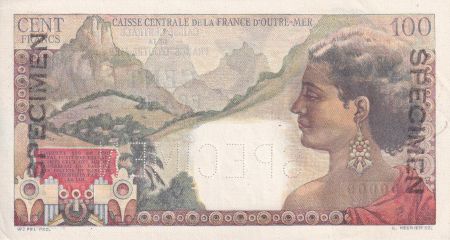 AEF 100 Francs - La Bourdonnais - Spécimen -1946 - SUP+ - P.24s