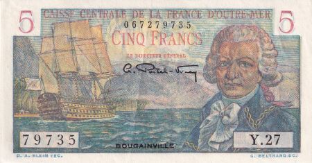 AEF 5 Francs - Bougainville - 1946 - Série Y.27 - SUP+ - P.20