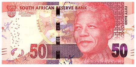 Afrique du Sud 50 Rand - Nelson Mandela - Lion - 2015