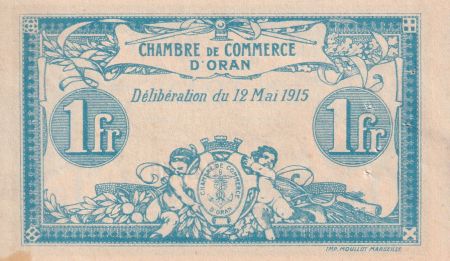 Algérie 1 Franc - Chambre de commerce d\'Oran - 1915 - Série E - P.141.2