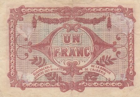 Algérie 1 Franc - Chambre de commerce de Constantine - 13-04-1920 - Série D.1