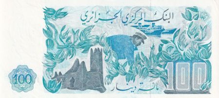 Algérie 100 Dinars - Minaret, village, hirondelle - 1981