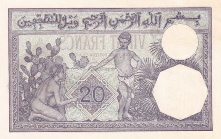 Algérie 20 Francs - Jeune Femme - 1928 - Série H.2815 - P.78b