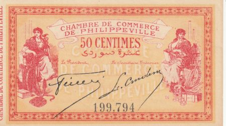 Algérie 50 Centimes - Chambre de commerce de Philippeville - 10-11-1914 - Série 269.494