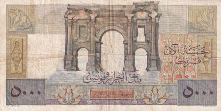 Algérie 5000 Francs Apollon - Arc de Triomphe de Trajan - Algérie - 22-12-1949 -  Série Z.343