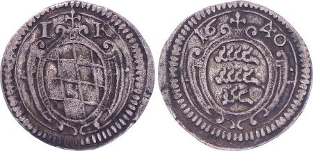 Allemagne 1 Kreuzer 1640,  Eberhard III - 1633-1674.