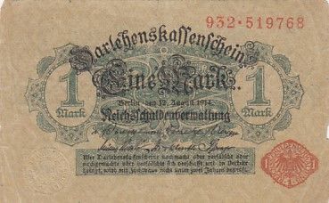 Allemagne 1 Mark - 1914 - P.51 - TB