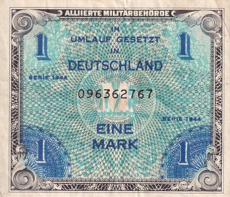 Allemagne 1 Mark - Impr. américaine - 1944 - 9 digit avec F - P.193a