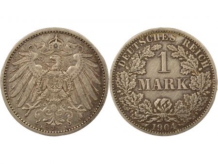 Allemagne 1 Mark Argent - 1904 A Berlin