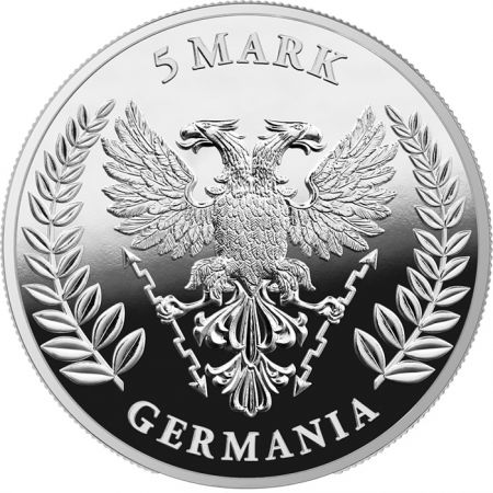 Allemagne 1 ONCE ARGENT BE GERMANIA 2023 BULLION - 5 MARKS