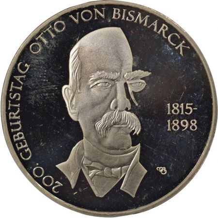 Allemagne 10 Euros Argent, Otto von Bismarck - 2015 A Berlin