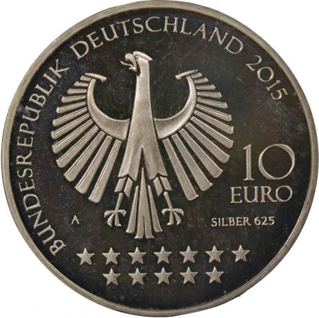 Allemagne 10 Euros Argent, Otto von Bismarck - 2015 A Berlin