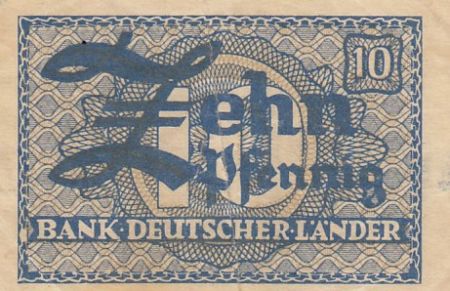 Allemagne 10 Pfennig - Bank Deutscher Lander - 1948