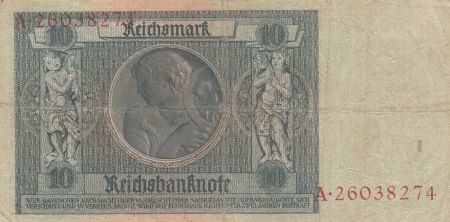 Allemagne 10 Reichsmark - Albrecht D. Thaer - Série A - 1929 - P.180a