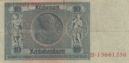 Allemagne 10 Reichsmark - Albrecht D. Thaer - Série B - 1929 - P.180a