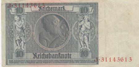 Allemagne 10 Reichsmark - Albrecht D. Thaer - Série J - 1929 - P.180a