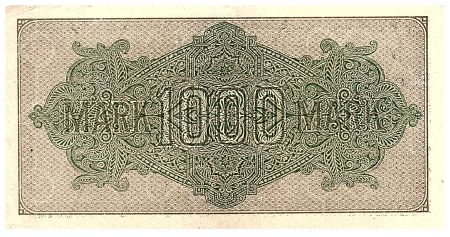 Allemagne 1000 Mark Vert, lilas - 1922 - série Db-KH