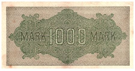 Allemagne 1000 Mark Vert, lilas - 1922 - série Xg-OE