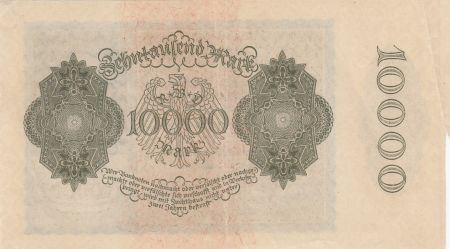 Allemagne 10000 mark - Portrait par Albrecht Dürer - Reichsbanknote - Série 14m