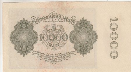 Allemagne 10000 mark - Portrait par Albrecht Dürer - Reichsbanknote - Série 8j