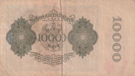 Allemagne 10000 mark - Portrait par Albrecht Dürer - Reichsbanknote - Série U - 1922