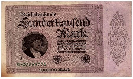 Allemagne 100000 Mark Gisze - 1923 - C.00