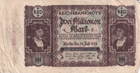 Allemagne 2 million Mark - 23/07/1923 - Série 039572