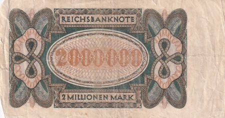 Allemagne 2 million Mark - 23/07/1923 - Série 039572