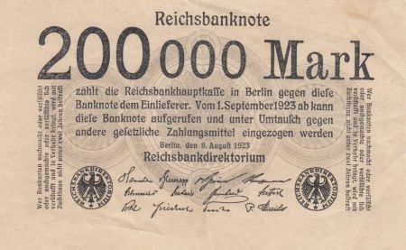 Allemagne 200 000 Mark - Reichbanknote - 1923 - P.100