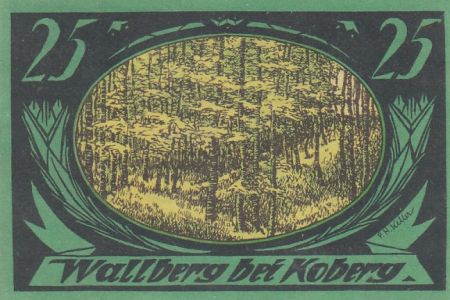 Allemagne 25 Pfennig - Koberg - Numéro 17523 - 1921