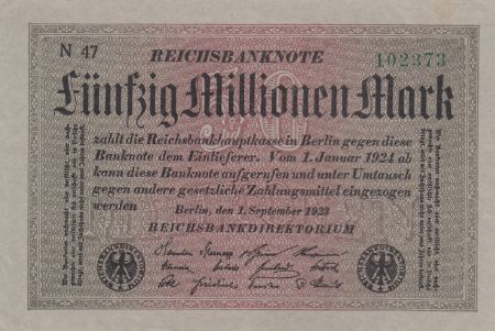 Allemagne 50 000 000 Mark 1923 Série N47