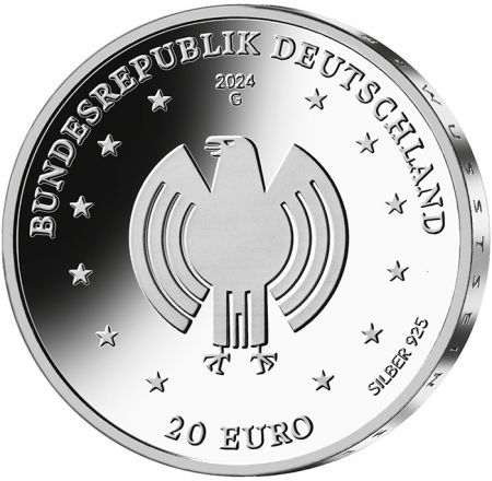 Allemagne 50 ans de la Loi fondamentale - 20 Euros Argent 2024