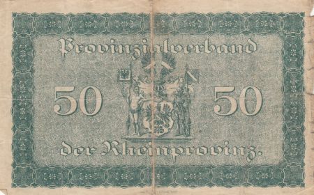 Allemagne 50 Mark - Etat de Dusseldorf - 1918 - Numéro 696338