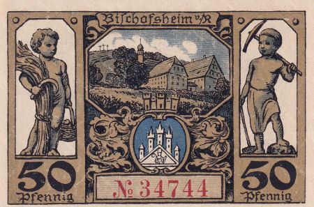 Allemagne 50 Pfennig - Bischolsheim v. Rhön - Notgeld - 1921