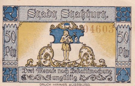 Allemagne 50 Pfennig - Stassfurt - Notgeld - 1921