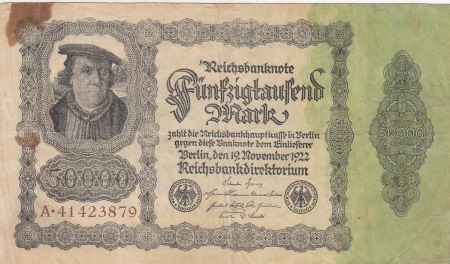 Allemagne 50000 Mark Bourgmaistre Brauweiler - 1922 Série A