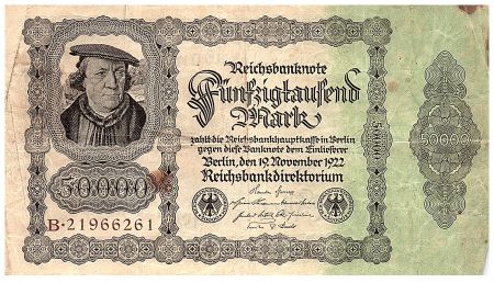 Allemagne 50000 Mark Bourgmaistre Brauweiler - 1922 Série B