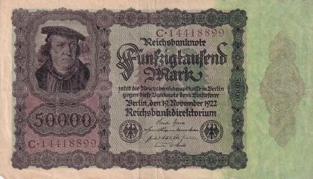 Allemagne 50000 Mark Bourgmaistre Brauweiler - 1922 Série C.14