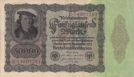 Allemagne 50000 Mark Bourgmaistre Brauweiler - 1922 Série E.14