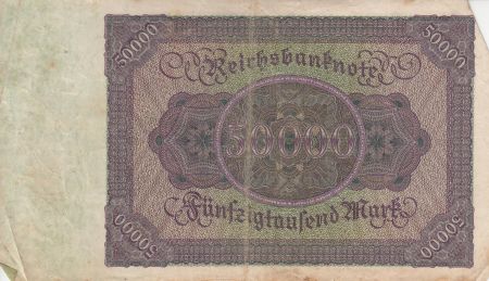 Allemagne 50000 Mark Bourgmaistre Brauweiler - 1922 Série F.00