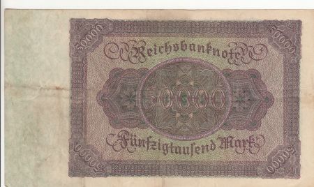 Allemagne 50000 Mark Bourgmaistre Brauweiler - 1922 Série F.14