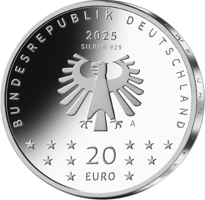 Allemagne 75 ans de la Berlinale  - 20 Euros Argent couleur 2025