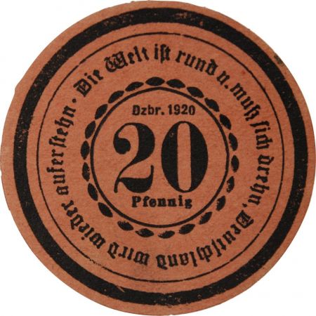 Allemagne ALLEMAGNE  GÖRLITZ - 20 PFENNIG 1920