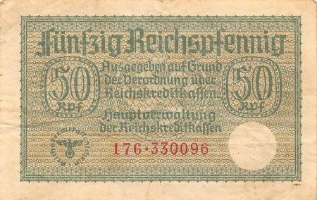 Allemagne ALLEMAGNE  IIIe REICH - 50 PFENNIG 1939 / 1944 - TB