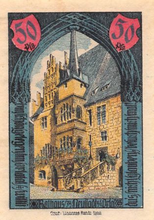 Allemagne ALLEMAGNE  NEUSTADT AN DER ORLA - 50 PFENNIG 1921