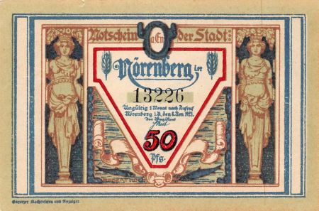 Allemagne ALLEMAGNE  NÖRENBERG - 50 PFENNIG 1921