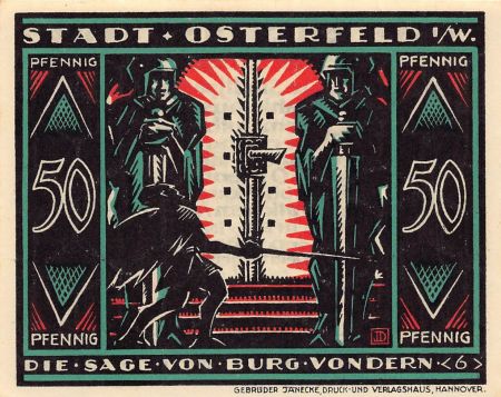 Allemagne ALLEMAGNE  OSTERFELD - 50 PFENNIG 1921