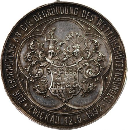 Allemagne ALLEMAGNE  SAXE  ALBERT - MEDAILLE ARGENT 1892